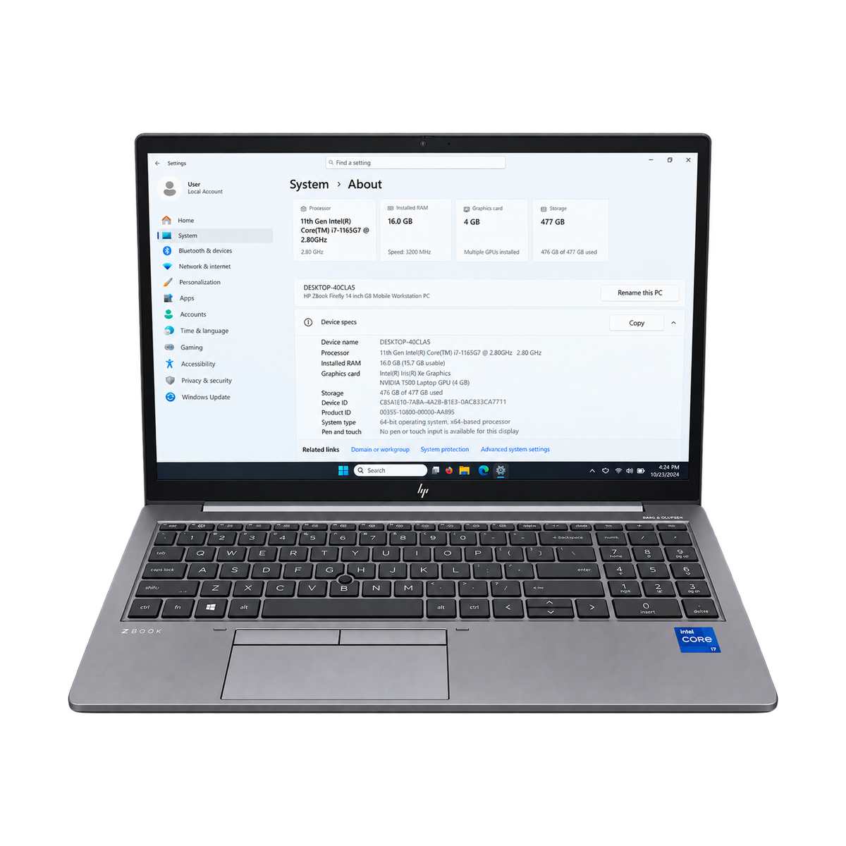 HP Zbook firefly 15 G8