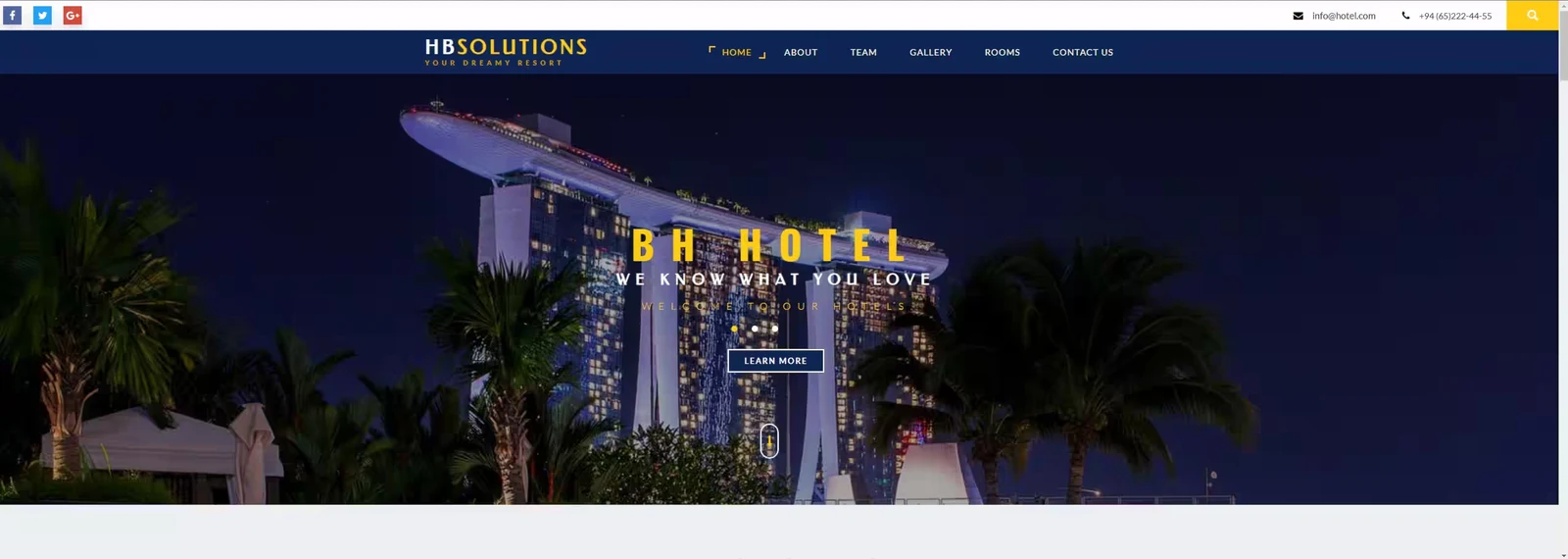 Hotel Project Live Demo